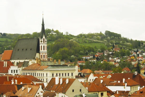 Vista de cesky krumlov, república checa. — Fotografia de Stock