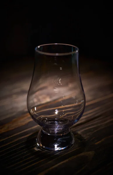 Leeg Whiskyglas Snuiver Proeverij Kristalglas — Stockfoto