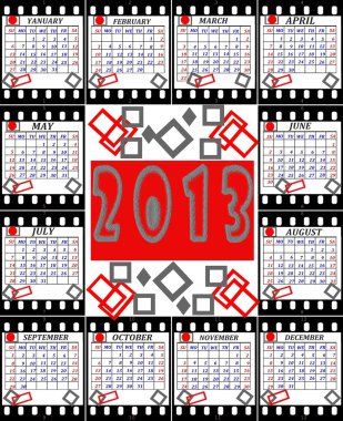 bir takvimi 2013 tarihinde çekim bir film olarak yürütülen İngilizce