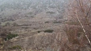 dağlarda kar yağışı