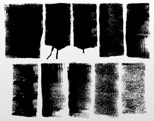 Grunge paint roller strokes
