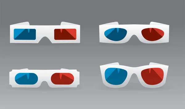 Vector 3D glasses — Stock Vector