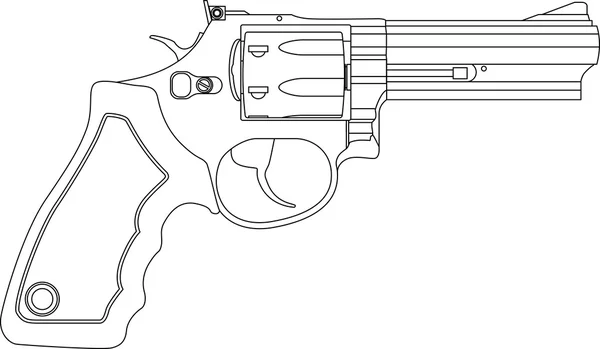 Vektorové revolver — Stockový vektor