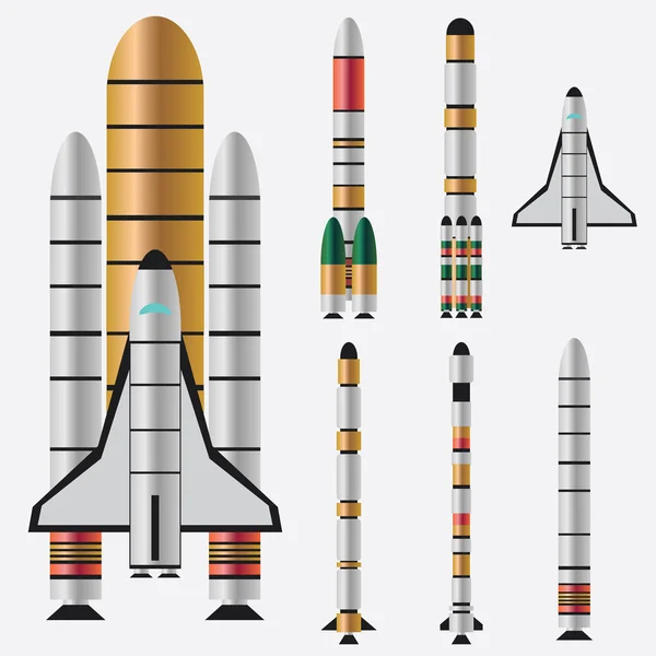 Cohetes. — Vector de stock