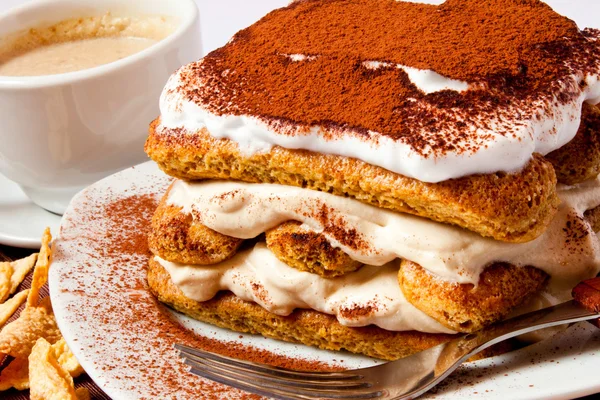 Tarta de tiramisú — Foto de Stock