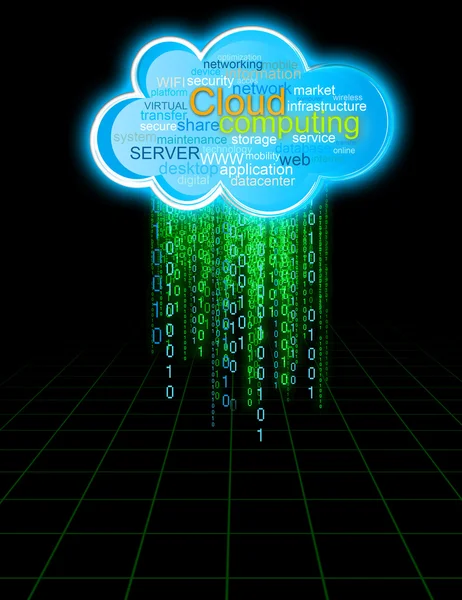 Облачные вычисления — стоковое фото