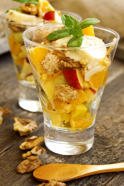 Fruit salad cups — Stock Photo, Image