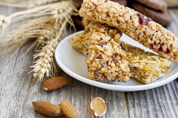 Barras de muesli — Fotografia de Stock