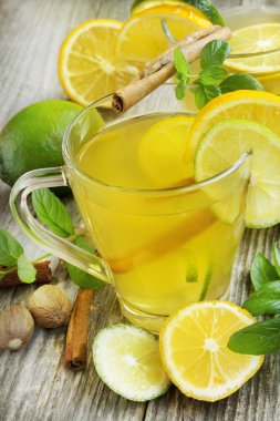 limonata limon, nane ve tarçın