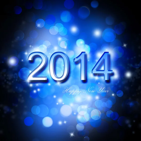 Festive New Year 2014 Card — Stock Photo, Image