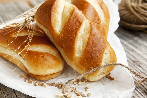 Freshly baked bread buns — Stock Photo, Image