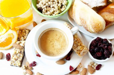 Sağlıklı kahvaltı.