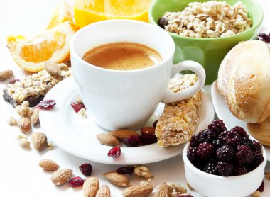 Sağlıklı kahvaltı.