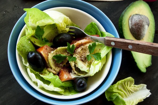 Avocado Salad with Seeds and Vegetables — Stock Photo, Image