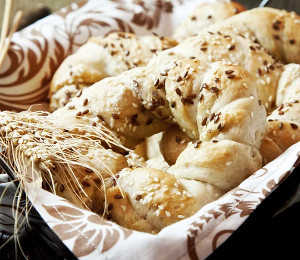 Bagels with Seeds — Stock Photo, Image