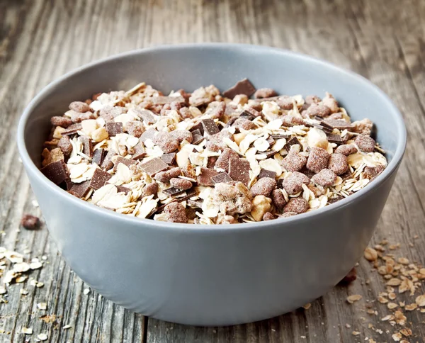 Muesli with Chocolate Flakes — Stock Photo, Image