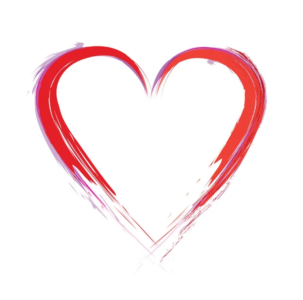 Måla hjärtat — Stock vektor