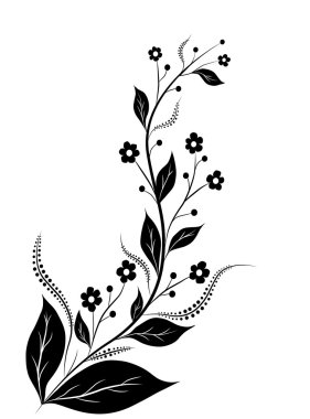 soyut dekorasyon çiçek