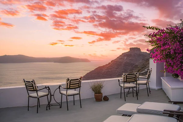 Europe Summer Destination Traveling Concept Sunny Scenic Famous Landscape Santorini — Stockfoto