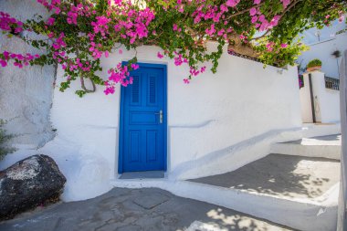 Yunanistan 'ın Santorini adasında güzel bir şehir