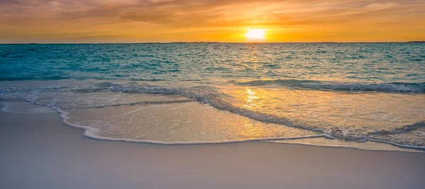 Paisaje Marino Atardecer Colorido Amanecer Playa Del Océano Hermoso Paisaje —  Fotos de Stock