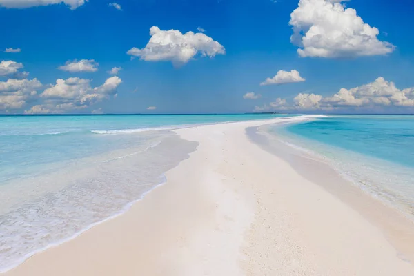 Hermosa Playa Tropical Con Arena Blanca —  Fotos de Stock