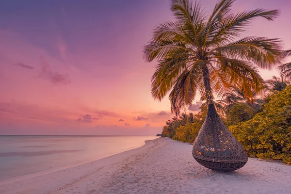 Bella Spiaggia Mare Tramonto — Foto Stock