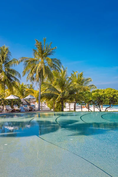 Beautiful Tropical Hotel Swimming Pool — Stock Photo, Image