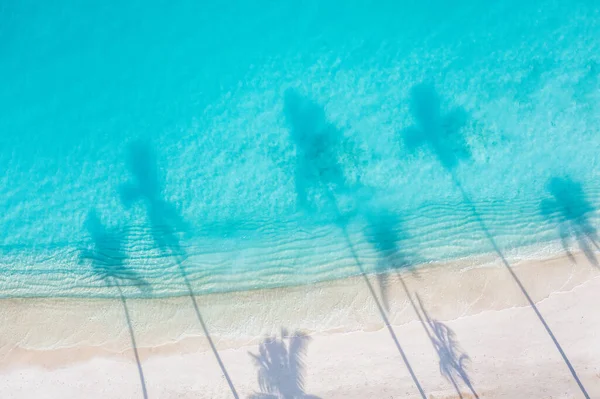 Vista Aérea Bela Praia Areia — Fotografia de Stock