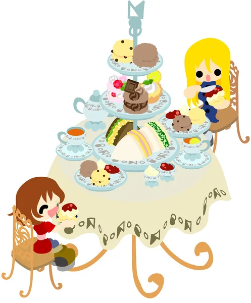 Afternoon tea — Stock Vector