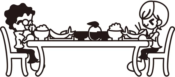 Dining Table — Stock Illustration Dining Table Royalty Free Stock Illustrations