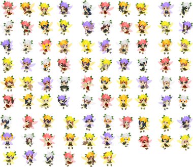 86 sevimli çiçek perisinin ikonu.