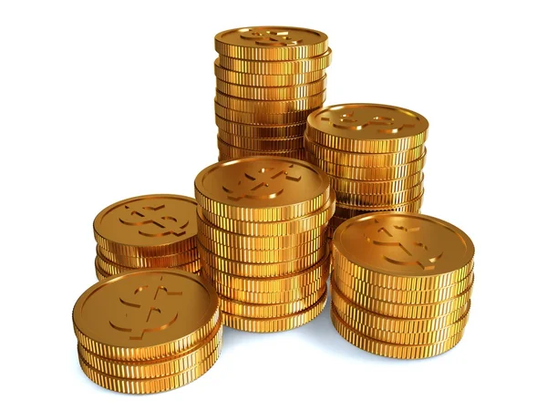 Stacked coins — Stock Photo, Image