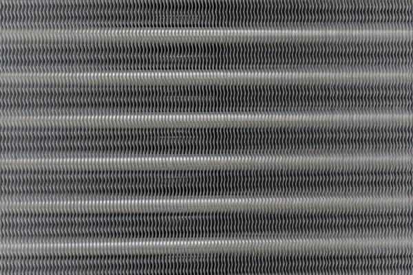 Warmtewisselaar Textuur Van Het Industriële Koelaggregaat Water Lucht Warmtewisselaar Fragment — Stockfoto