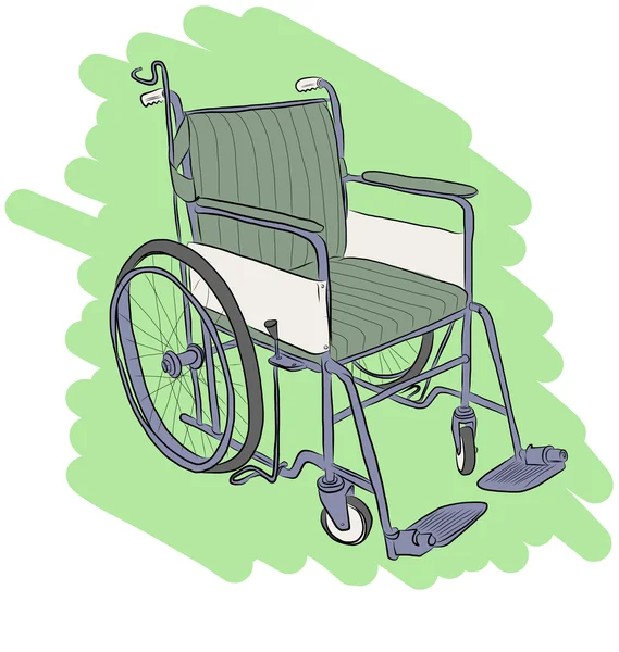 Vecteur de fauteuil roulant — Image vectorielle