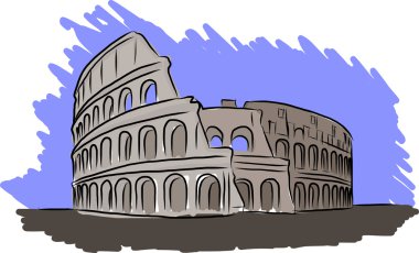 Colosseum vektör çizimi