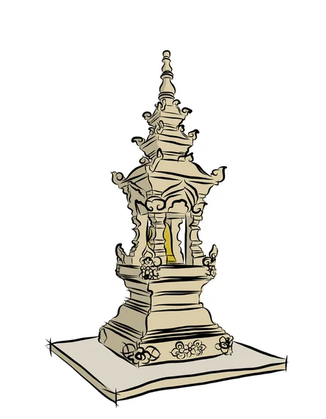 Буддистская пагода — стоковый вектор
