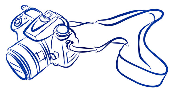 Бесплатный эскиз камеры DSLR
