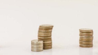 bozuk para yığınları stop motion