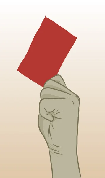 Kırmızı kart — Stok Vektör