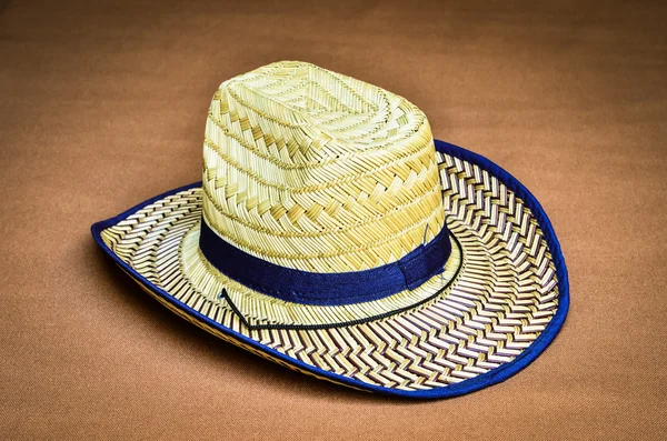 Bambu dokuma şapka — Stok fotoğraf