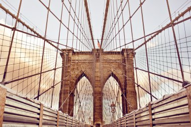 New York 'taki Brooklyn Köprüsü