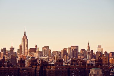 New York şehrinin silüeti