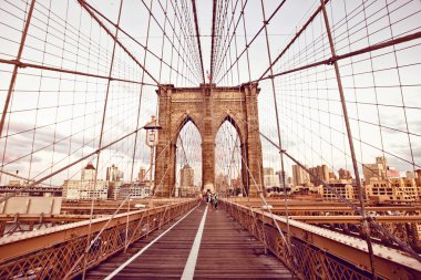 New York 'taki Brooklyn Köprüsü