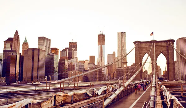 Brooklyn Bridge in New York — Stockfoto