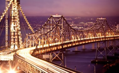 San Francisco Oakland Bay Bridge at clipart