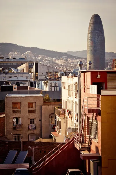 Widok na Barcelonę, Hiszpanię. — Zdjęcie stockowe