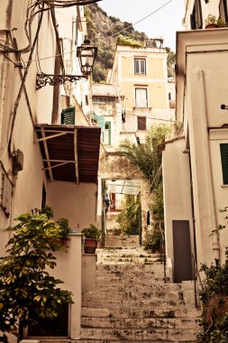 Amalfi arka bahçede yaşam tarzı, İtalya.