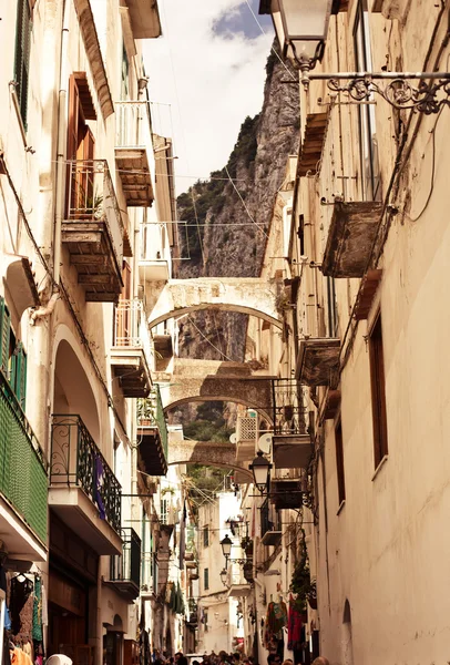 Amalfi háztáji életmód, Olaszország. — Stock Fotó