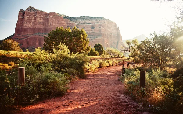 Red rock mountains in Sedona at morning — Stock Photo, Image